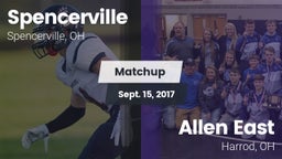 Matchup: Spencerville High vs. Allen East  2017