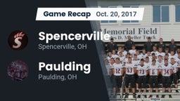 Recap: Spencerville  vs. Paulding  2017