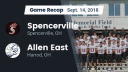 Recap: Spencerville  vs. Allen East  2018
