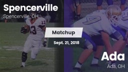 Matchup: Spencerville High vs. Ada  2018