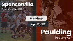 Matchup: Spencerville High vs. Paulding  2019