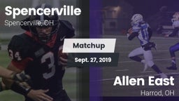 Matchup: Spencerville High vs. Allen East  2019