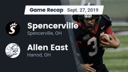 Recap: Spencerville  vs. Allen East  2019