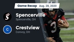 Recap: Spencerville  vs. Crestview  2020