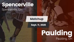 Matchup: Spencerville High vs. Paulding  2020