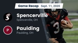 Recap: Spencerville  vs. Paulding  2020