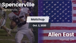 Matchup: Spencerville High vs. Allen East  2020