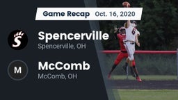 Recap: Spencerville  vs. McComb  2020