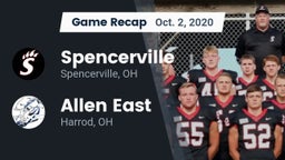 Recap: Spencerville  vs. Allen East  2020