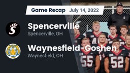 Recap: Spencerville  vs. Waynesfield-Goshen  2022