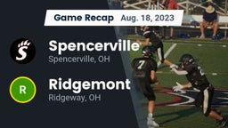 Recap: Spencerville  vs. Ridgemont  2023