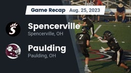 Recap: Spencerville  vs. Paulding  2023