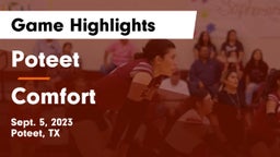 Poteet  vs Comfort  Game Highlights - Sept. 5, 2023