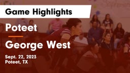 Poteet  vs George West  Game Highlights - Sept. 22, 2023