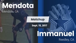 Matchup: Mendota  vs. Immanuel  2017