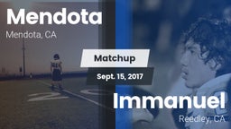 Matchup: Mendota  vs. Immanuel  2017