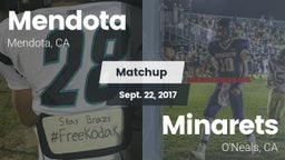 Matchup: Mendota  vs. Minarets  2017
