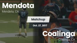 Matchup: Mendota  vs. Coalinga  2017