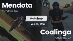 Matchup: Mendota  vs. Coalinga  2018