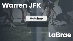 Matchup: Warren JFK vs. LaBrae  2016