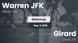 Matchup: Warren JFK vs. Girard  2016