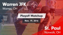 Matchup: Warren JFK vs. St. Paul  2016
