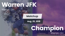 Matchup: Warren JFK vs. Champion  2018