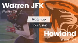 Matchup: Warren JFK vs. Howland  2020