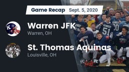 Recap: Warren JFK vs. St. Thomas Aquinas  2020