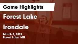 Forest Lake  vs Irondale  Game Highlights - March 3, 2023
