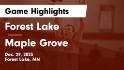 Forest Lake  vs Maple Grove  Game Highlights - Dec. 29, 2023
