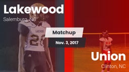 Matchup: Lakewood  vs. Union  2017