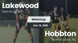 Matchup: Lakewood  vs. Hobbton  2018