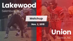 Matchup: Lakewood  vs. Union  2018