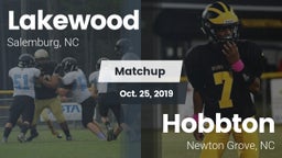 Matchup: Lakewood  vs. Hobbton  2019