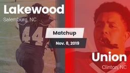 Matchup: Lakewood  vs. Union  2019