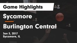 Sycamore  vs Burlington Central  Game Highlights - Jan 3, 2017