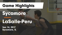 Sycamore  vs LaSalle-Peru Game Highlights - Jan 14, 2017