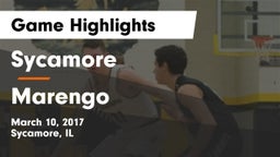 Sycamore  vs Marengo Game Highlights - March 10, 2017