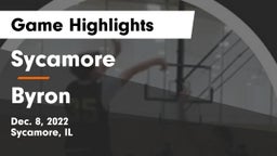 Sycamore  vs Byron  Game Highlights - Dec. 8, 2022