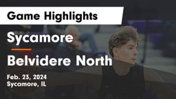 Sycamore  vs Belvidere North  Game Highlights - Feb. 23, 2024