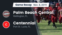 Recap: Palm Beach Central  vs. Centennial  2019