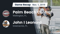 Recap: Palm Beach Central  vs. John I Leonard  2019