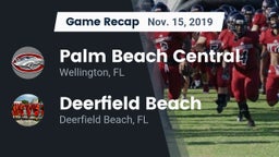 Recap: Palm Beach Central  vs. Deerfield Beach  2019