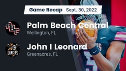 Recap: Palm Beach Central  vs. John I Leonard  2022