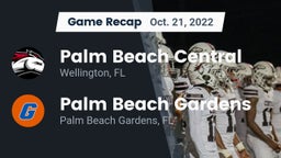 Recap: Palm Beach Central  vs. Palm Beach Gardens  2022