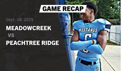 Recap: Meadowcreek  vs. Peachtree Ridge  2015