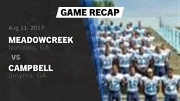 Recap: Meadowcreek  vs. Campbell  2017