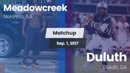 Matchup: Meadowcreek High vs. Duluth  2017