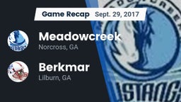 Recap: Meadowcreek  vs. Berkmar  2017